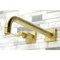 Kingston Brass KS6057DFL Wall Mount Tub Faucet, Brushed Brass KS6057DFL - alternate 3